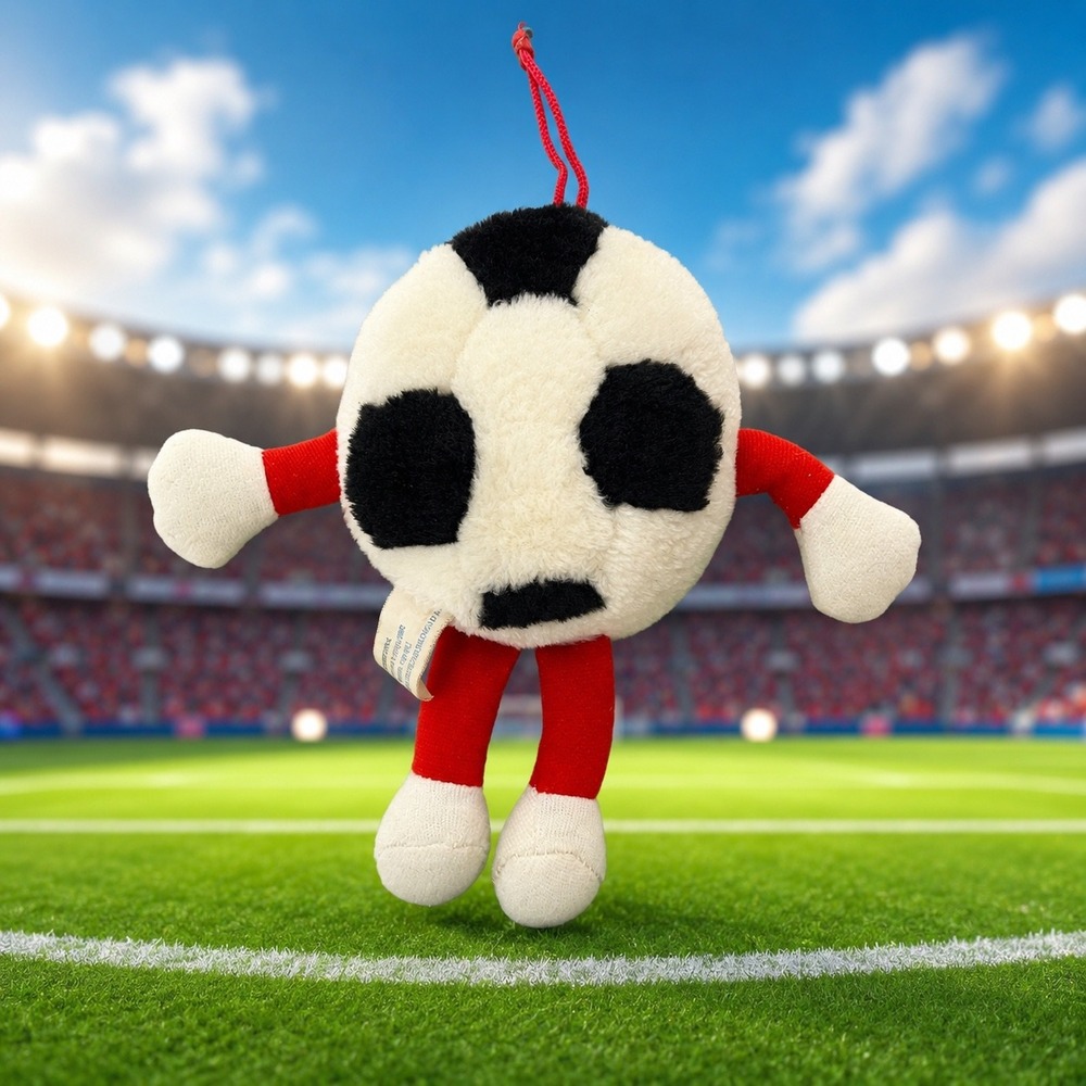 Continental‎ Trading Co Vintage Soccer Ball Plush Mascot Small 7in